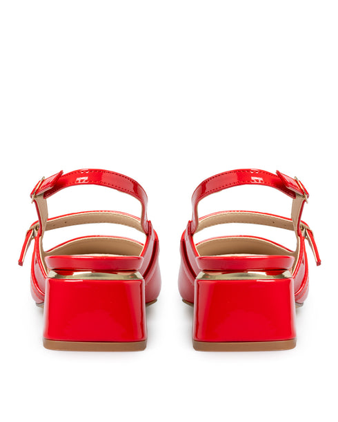 Zapatilla Roja Picuda Slingback 342505